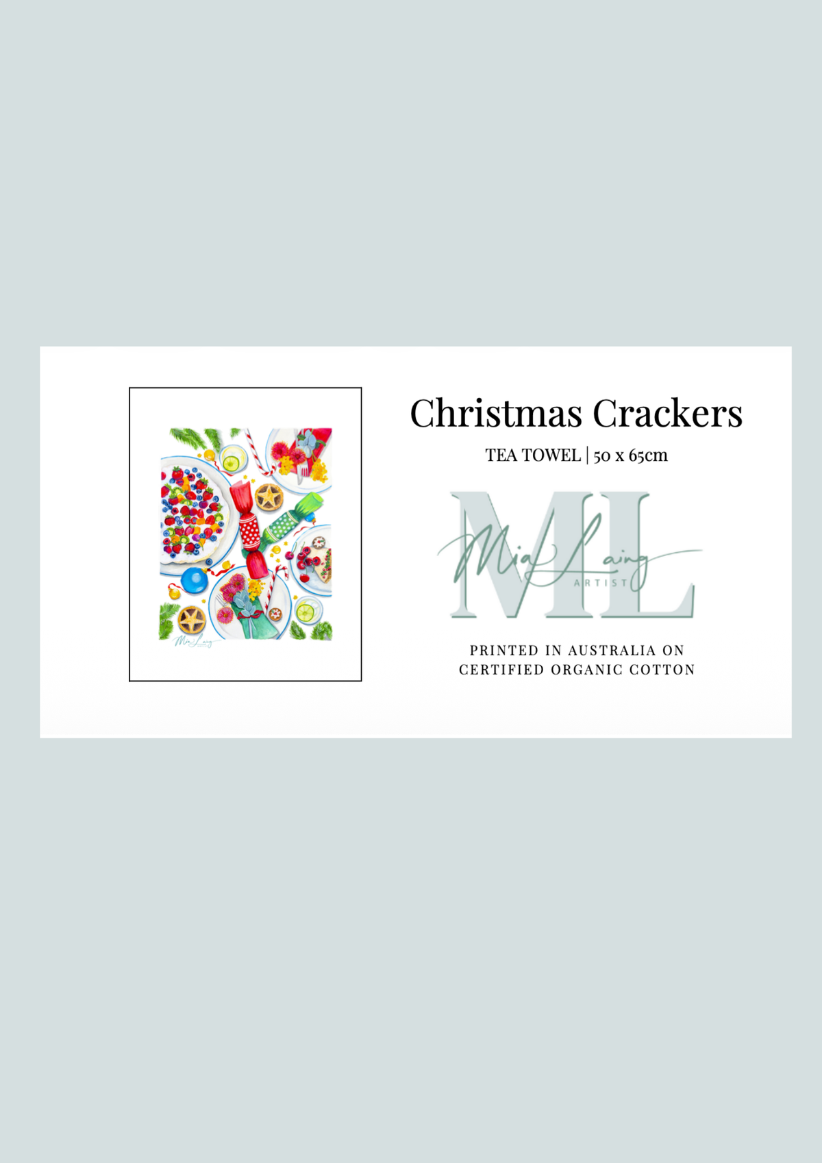 Teatowel - Christmas Crackers