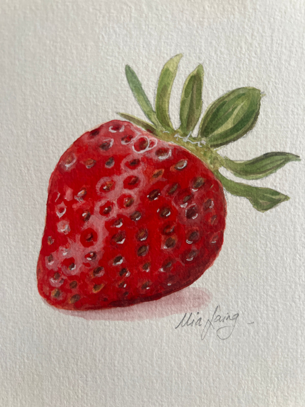 Little Gouache Auction - Strawberry