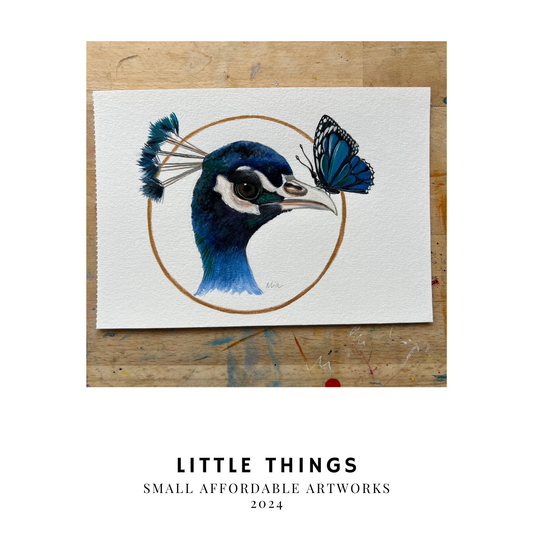 Little Thing #16 Peacock Illustration