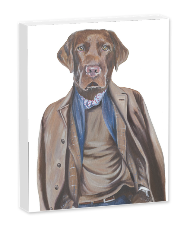 Esquire In His Lab Coat - Fine Art Print