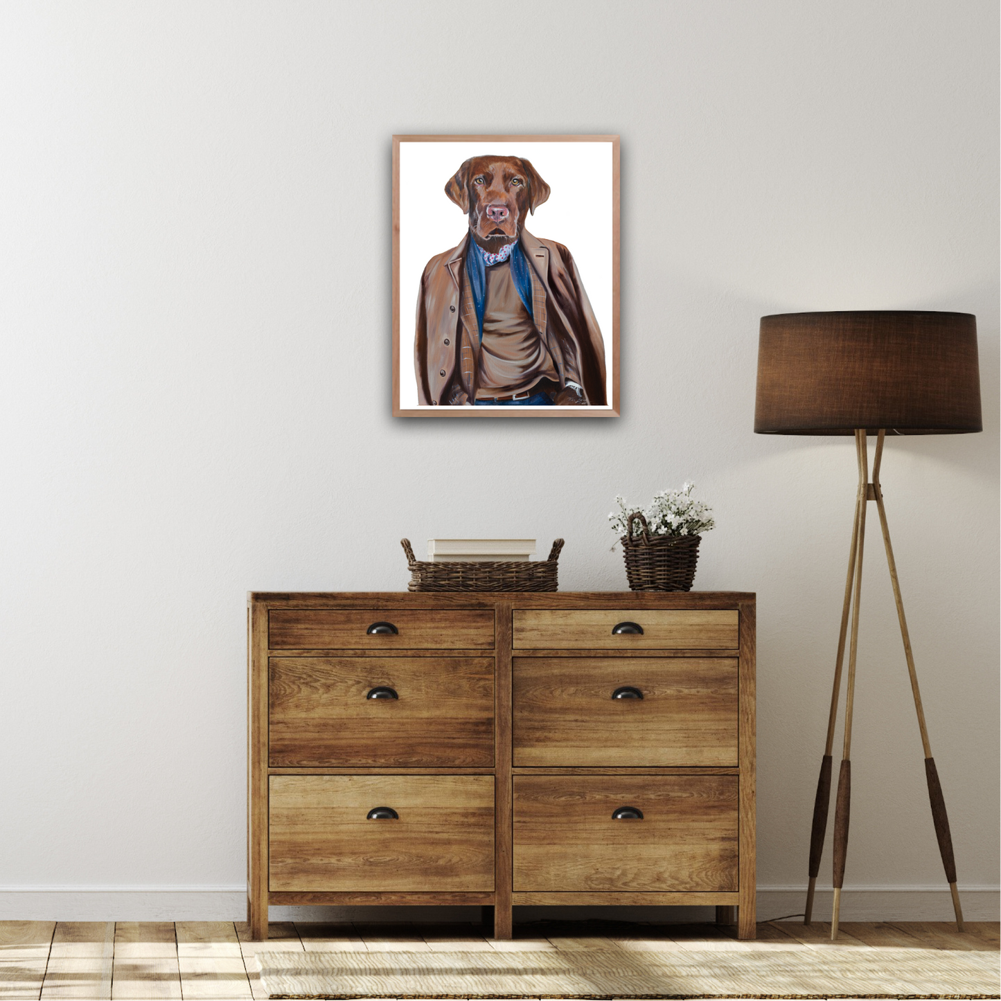Esquire In His Lab Coat - Fine Art Print