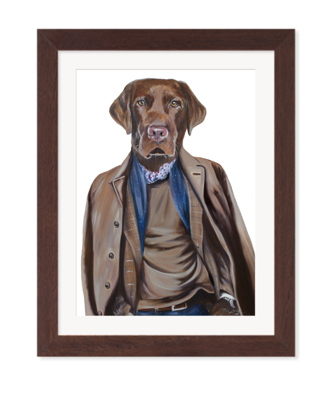 Esquire In His Lab Coat - Fine Art Print
