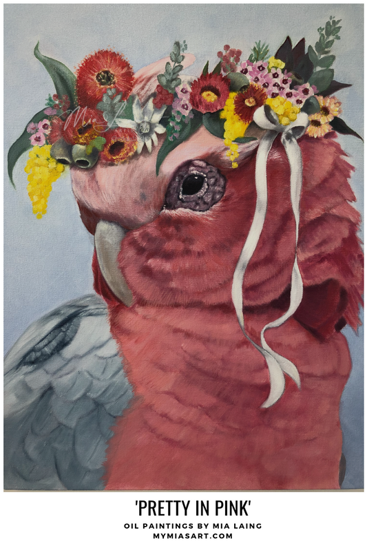 galah.bird.oilpainting.mialaing
