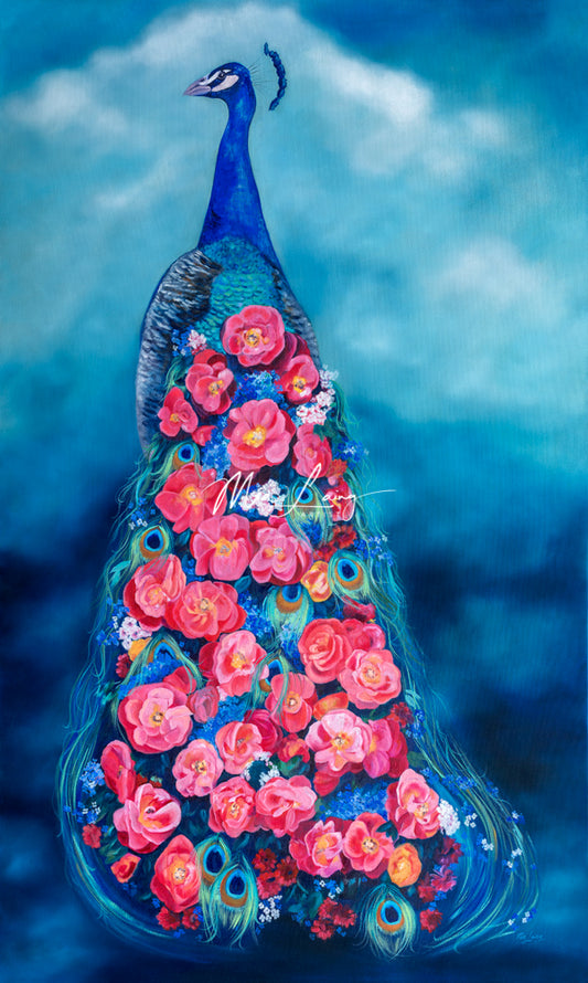 cascade-peacock-oilpainting-mialaing-2018