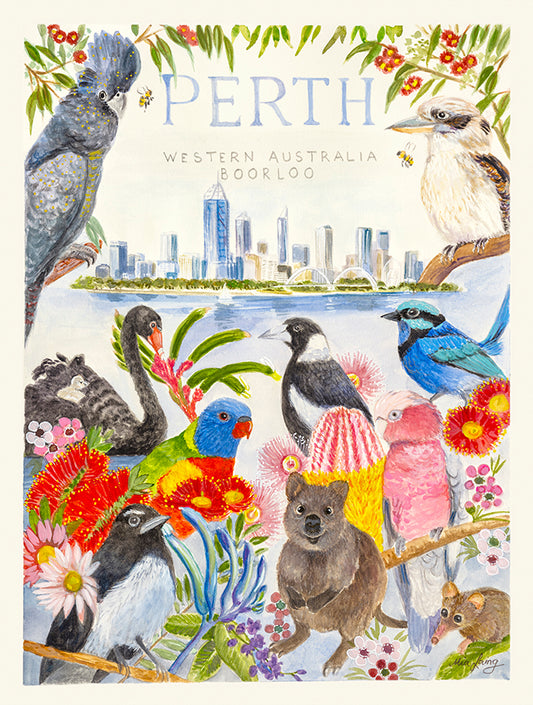 Perth - Boorloo Western Australia OPEN EDITION PRINT