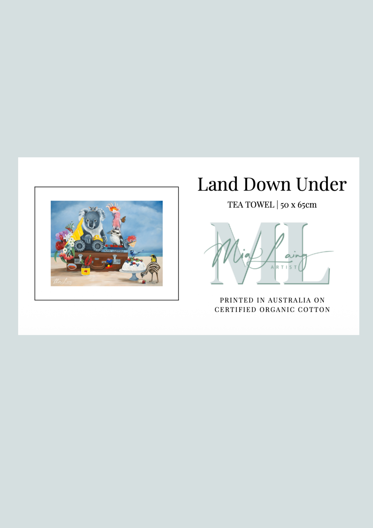 Tea towel - Land Down Under