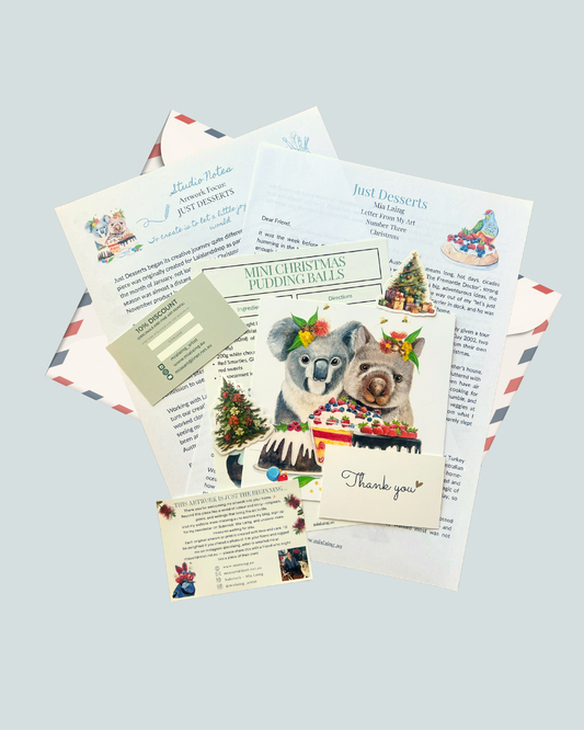 CHRISTMAS BONUS Letters From My Art - #3 Christmas Just Desserts