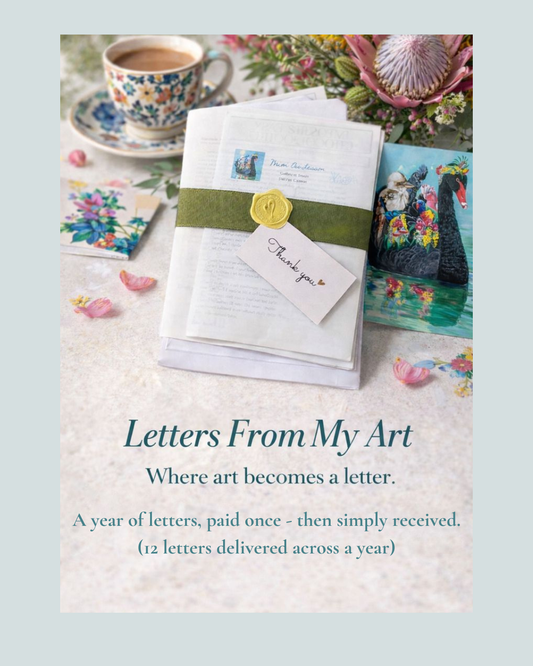 A year of letters, paid once - then simply received.