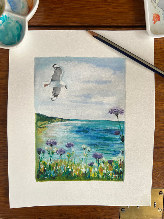 Little Paintings, Big Places - Rottnest Daisy
