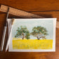 Little Paintings, Big Places - Gold and Green