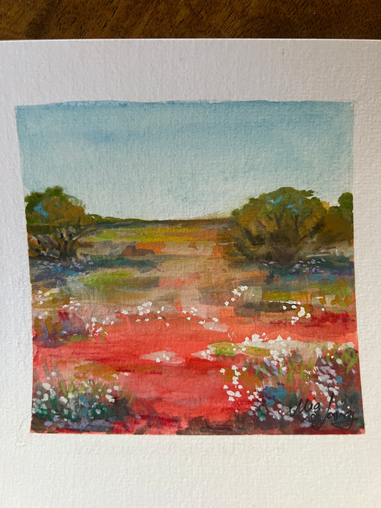 Little Paintings, Big Places - Red Dirt and Wildflowers