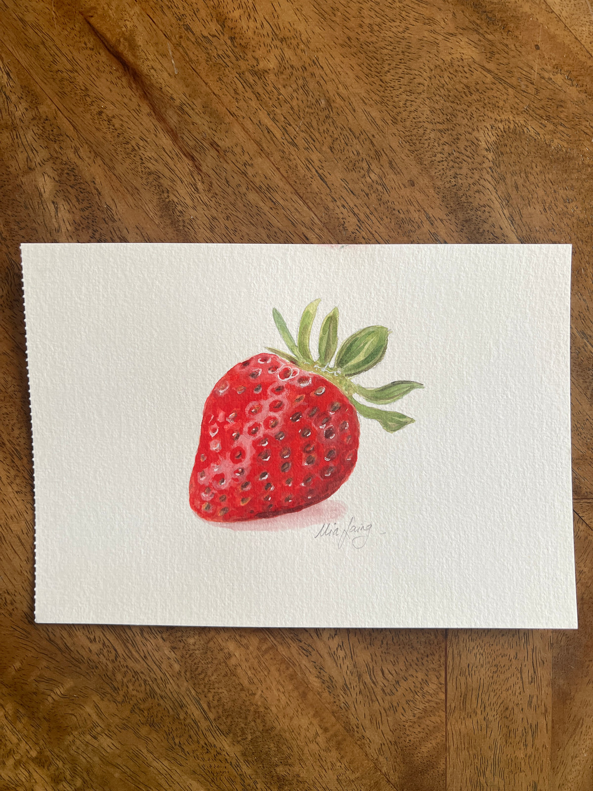 Little Gouache Auction - Strawberry