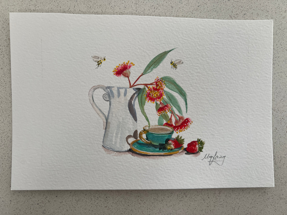 Little Gouache  - Silver Princess Illustration