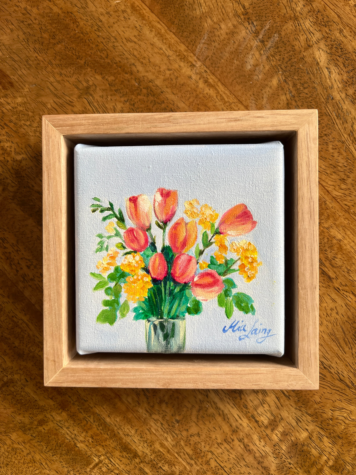 Little Things - A Little Painting Collection -Pink Tulips