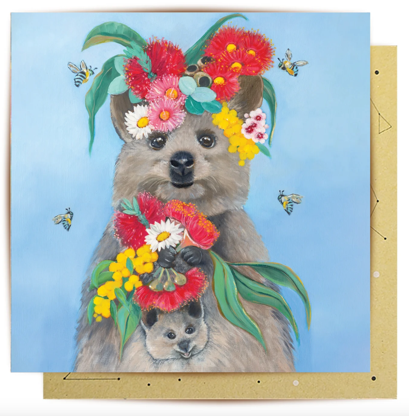 Quokka And Bub Greeting Card