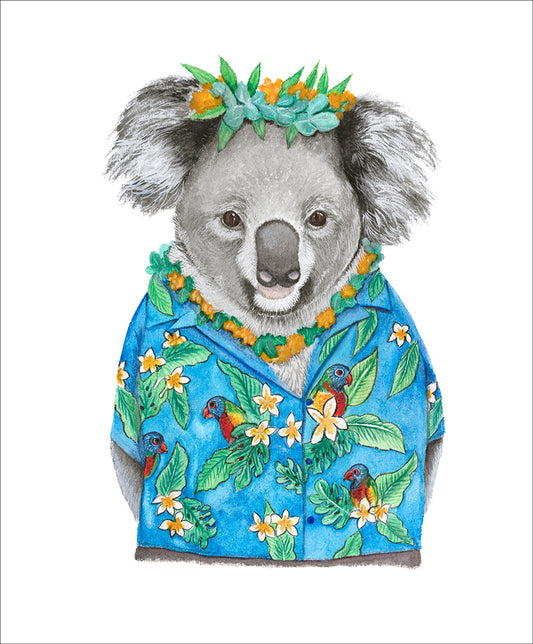 Aloha Koala - Fine Art Print