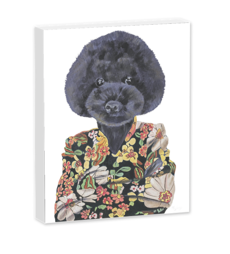 Flower Power Poodle - Fine Art Print