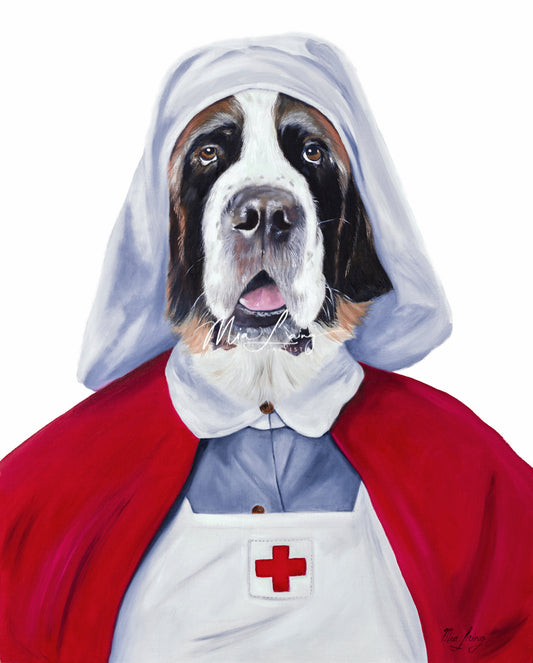 Matron St Bernard - Fine Art Print