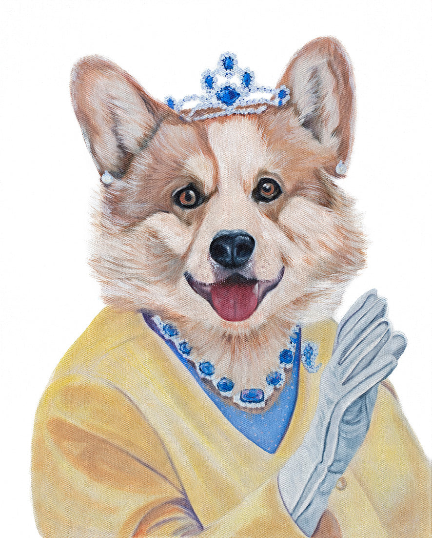 Corgi Queen - Fine Art Print