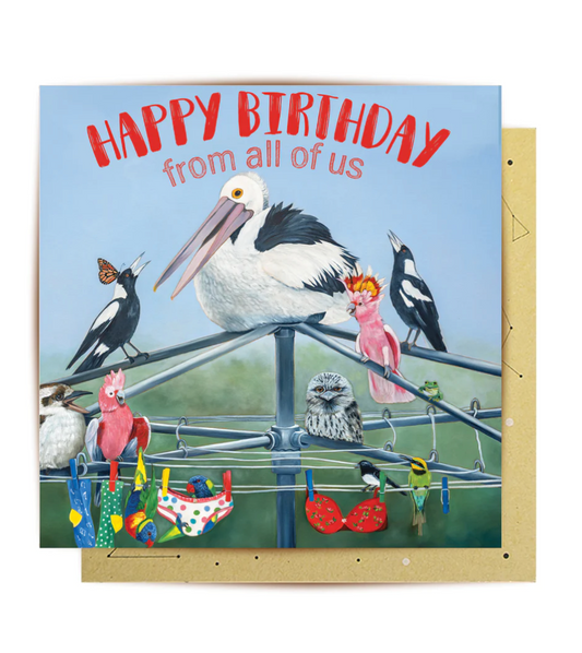 Greeting Card Chorus Line Birthday