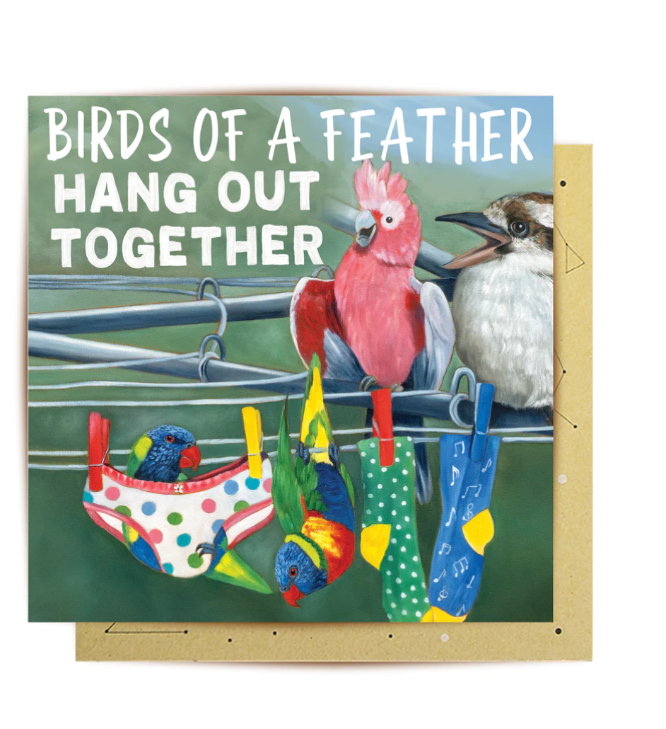 Greeting Card Birds Of A Feather