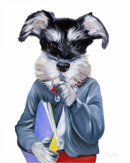Shh..shnauzer - Fine Art Print