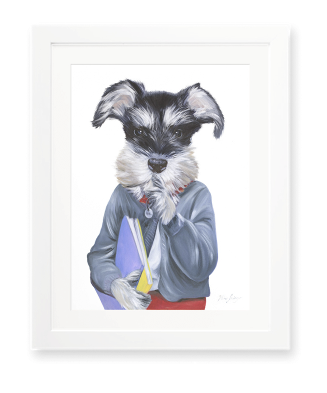 Shh..shnauzer - Fine Art Print