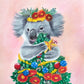 Christmas Koala Pink  - Fine Art Print